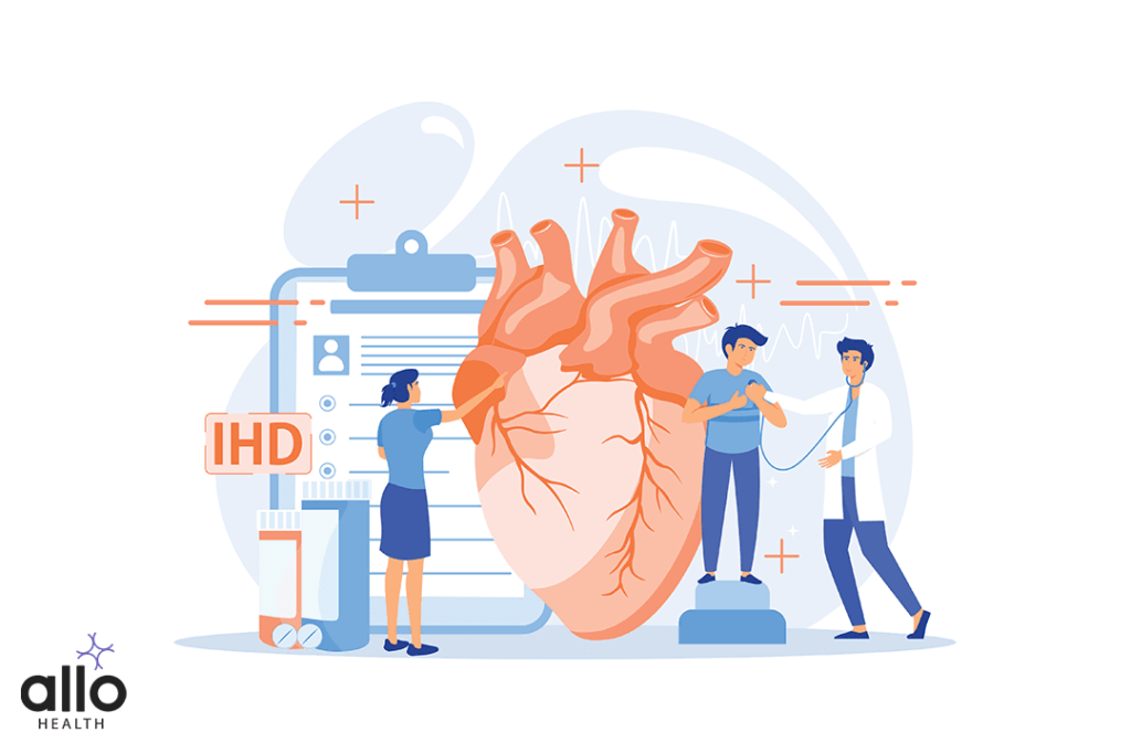 What is Erectile Dysfunction? 1 Circulatory system complications. Cardiologists studying human organ. Heart disease, ischemic heart disease, coronary artery disease concept.