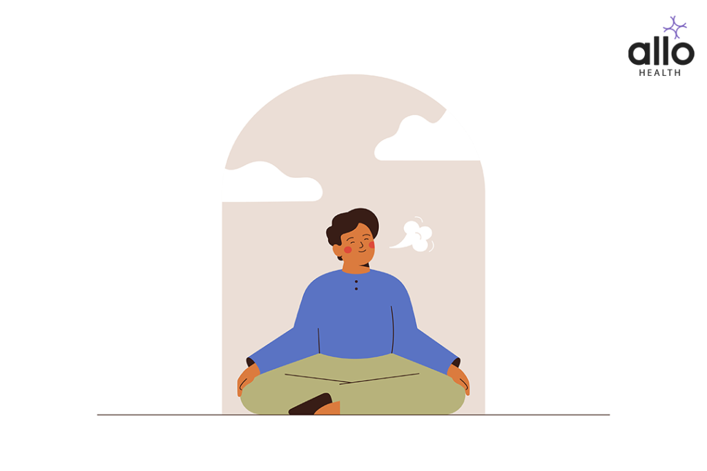 Erectile Dysfunction Treatment 1 Calm man meditating in the window for saving mental health