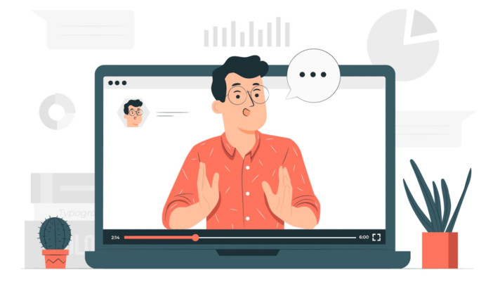 Man on laptop screen explaining Erectile Dysfunction Exercises