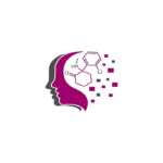 Creative brain growing, ketamine molecule and mind enhancing vector illustration