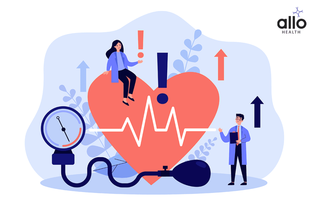 Causes Of Low Libido In Males 3 Cartoon medical specialists doing checkup of blood pressure, pulse rate and cholesterol. Cardiovascular disease and cardiology concept