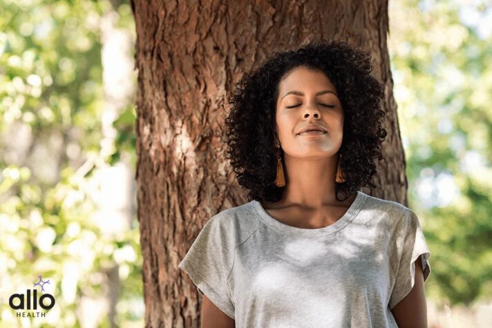 women closing eyes. yoni tightening medicine