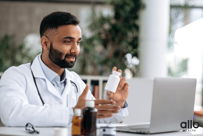 doctor explaining about the treatment options for Peyronies Disease