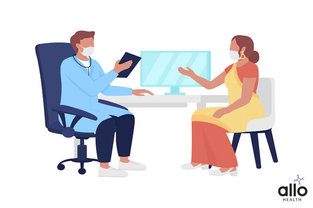 What Is Sexual Dysfunction Therapy? 1 doctor explaining to the patient about the Risk Factors Of Sexual Dysfunction