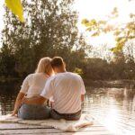 couple sitting and holding each other - Sensate Focus