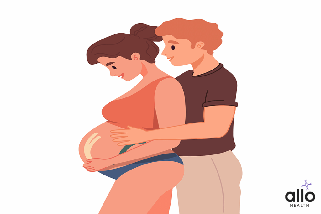 Can I Have Sex While Pregnant? 1 husband talking to a pregnant wife about Comfortable Sex Positions During Pregnancy