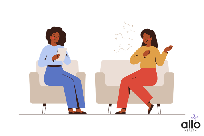 women suffering with vulvodynia going under therapy sessions with a therapist, Mycoplasma Genitalium (MG) Effective Treatment Options