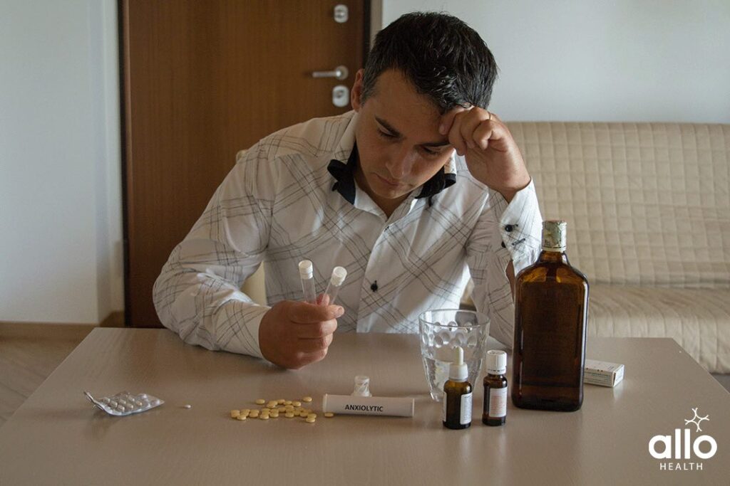 What Are The Causes Of Anejaculation? 1 man taking different medications - Anejaculation Due to Lifestyle Factors