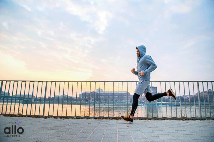 man running on early morning to prevent Priapism