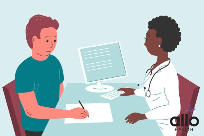 Manforce Staylong Gel: Enhance Your Intimate Experience 1 Doctor explaining about the medical interactions of Manforce Staylong Gel to the patient