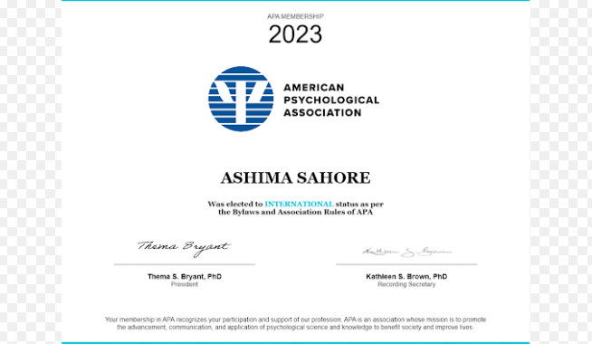 American Psychological Association International Member | Logo
