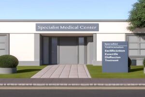 Image depicts a men's health specialist clinic.